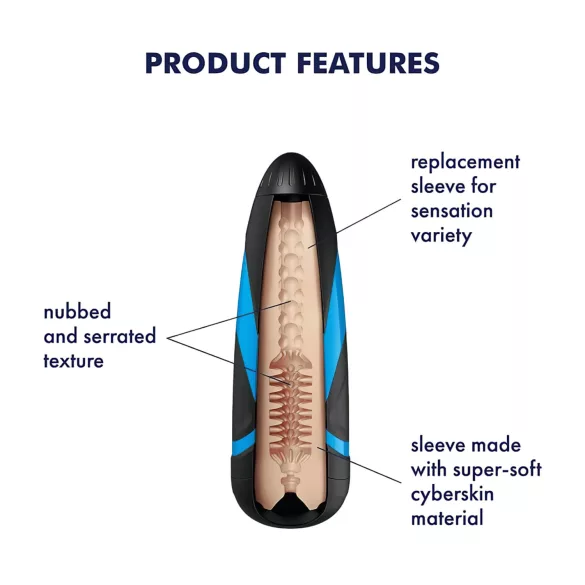 Satisfyer - masturbatore Sleeve Tornado Bliss - inserto ricambio