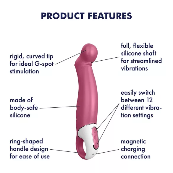 Satisfyer Petting Hippo - vibratore ricaricabile e impermeabile (rosa)