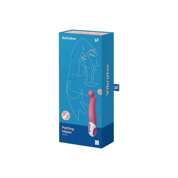 Satisfyer Petting Hippo - vibratore ricaricabile impermeabile - rosa