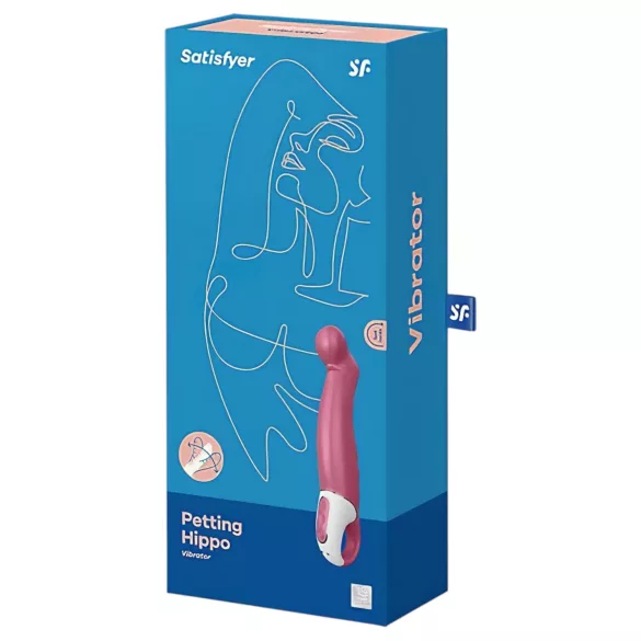 Satisfyer Petting Hippo - vibratore ricaricabile e impermeabile (rosa)