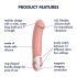 Satisfyer Master - vibratore impermeabile ricaricabile (naturale)
