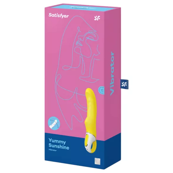 Satisfyer Yummy Sunshine - vibratore punto G impermeabile - giallo