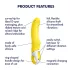 Satisfyer Yummy Sunshine - vibratore punto G impermeabile - giallo