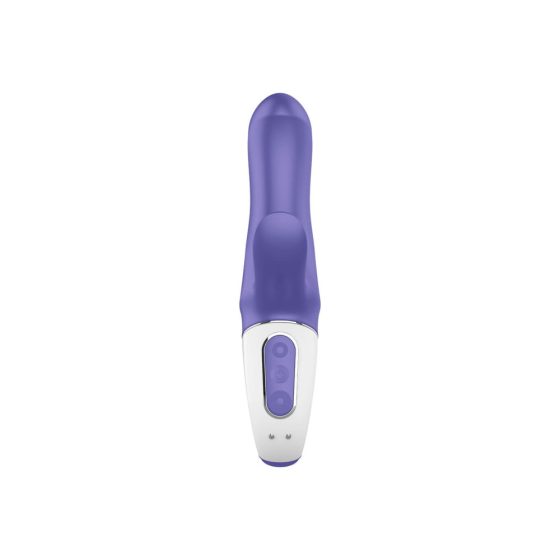Coniglio Magico Satisfyer - Vibratore flessibile con stimolatore clitorideo ricaricabile e impermeabile (blu)