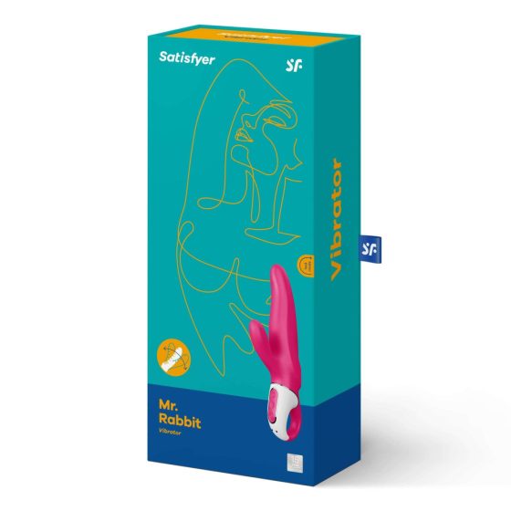 Satisfyer Signor Rabbit - Vibratore ricaricabile impermeabile con stimolatore clitorideo (rosa)