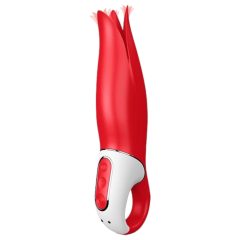   Fiore del Piacere Power Satisfyer - Vibratore Ricaricabile Impermeabile (Rosso)