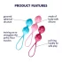 Satisfyer V Balls - set palline vaginali geisha duo - 3 pezzi