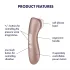 Satisfyer Pro 2+ - stimolatore clitorideo ricaricabile con vibrazione - marrone