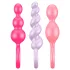 Satisfyer Booty Call - set plug anale - silicone colorato 3 pezzi