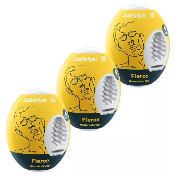 Satisfyer Egg Fierce - masturbatore uomo set 3 pezzi