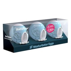  Set di Uova Masturbatrici Hydro-Attive Satisfyer Egg Savage" (Confezione da 3)"