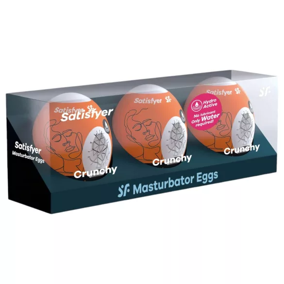 Satisfyer Egg Crunchy - set masturbatore a forma di uovo - confezione 3 pezzi