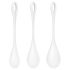 Satisfyer Yoni Power 1 - Set di palline geisha bianche (3 pezzi)