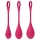 Satisfyer Yoni Power 1 - set palline vaginali - silicone rosso 3 pezzi