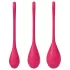 Satisfyer Yoni Power 1 - set palline vaginali - silicone rosso 3 pezzi