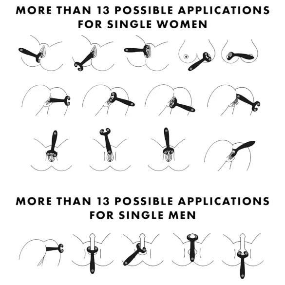 Satisfyer Endless Fun - vibratore per coppia ricaricabile impermeabile blu