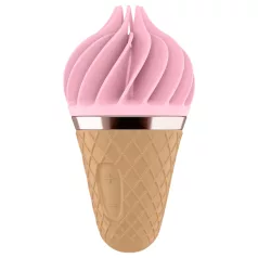   Satisfyer Sweet Treat - vibratore clitorideo ricaricabile rotante (rosa-marrone)