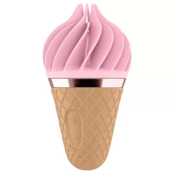 Satisfyer Sweet Treat - vibratore clitorideo rotante ricaricabile - rosa marrone