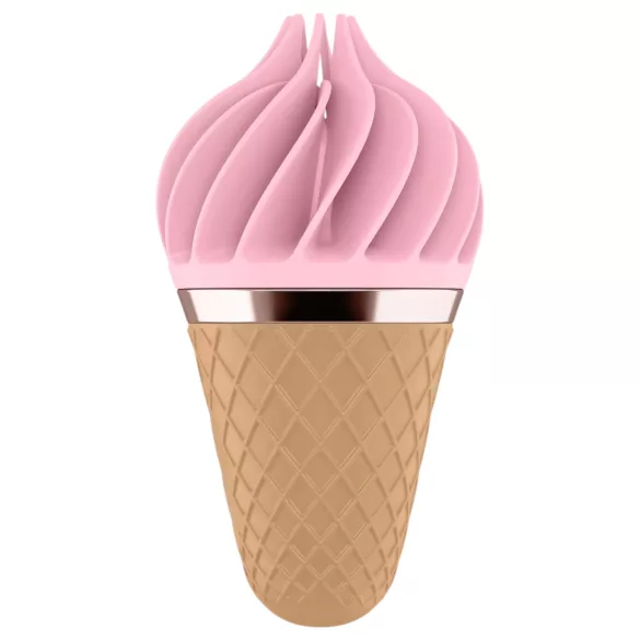 Satisfyer Sweet Treat - vibratore clitorideo rotante ricaricabile - rosa marrone
