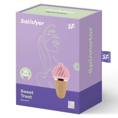   Satisfyer Sweet Treat - vibratore clitorideo rotante senza fili (rosa-marrone)