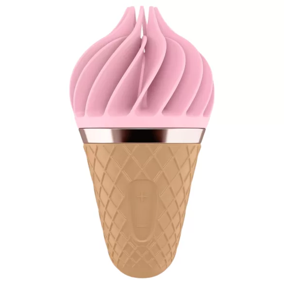 Satisfyer Sweet Treat - vibratore clitorideo rotante ricaricabile - rosa marrone
