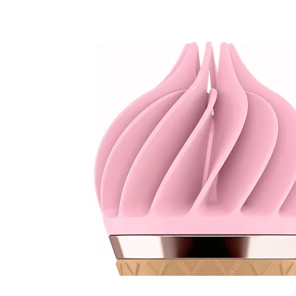Satisfyer Sweet Treat - vibratore clitorideo rotante ricaricabile - rosa marrone