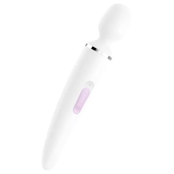 Satisfyer Wand-er Woman - massaggiatore vibrante impermeabile (bianco)