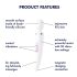 Satisfyer Wand-er Woman - Massaggiatore Vibrante Impermeabile (Bianco)