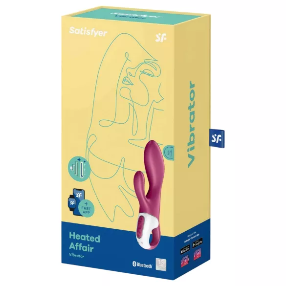Satisfyer Heated Affair - vibratore clitorideo riscaldante - silicone rosso