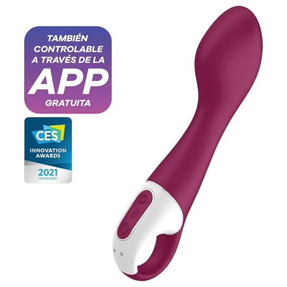 Satisfyer Hot Spot - vibratore punto G riscaldante ricaricabile - rosso