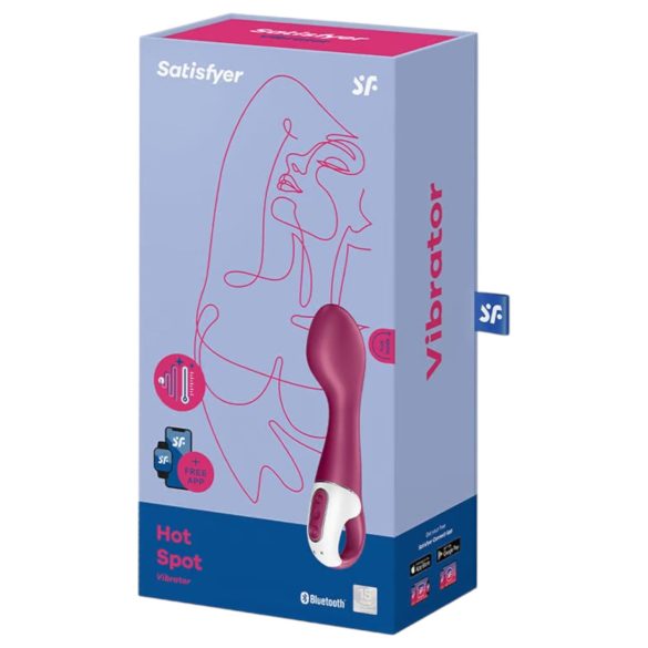 Satisfyer Hot Spot - vibratore punto G riscaldante ricaricabile - rosso