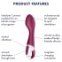 Satisfyer Hot Spot - vibratore punto G riscaldante ricaricabile - rosso