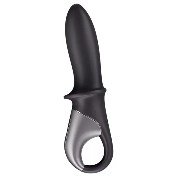 Satisfyer Hot Passion - vibratore anale riscaldante intelligente - nero