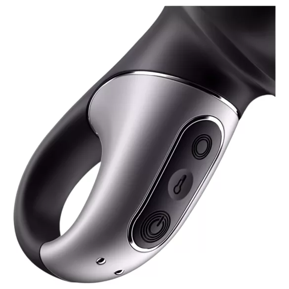 Satisfyer Hot Passion - vibratore anale riscaldante intelligente - nero
