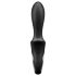 Satisfyer Heat Climax - vibratore anale riscaldante smart - silicone nero