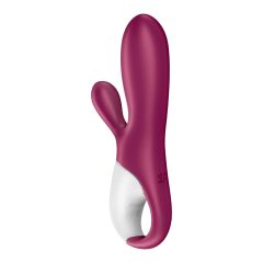   Satisfyer Coniglio Caldo - vibratore riscaldante intelligente con stimolatore clitorideo (rosso)
