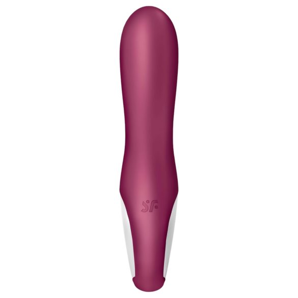 Satisfyer Hot Bunny - vibratore riscaldante con stimolatore clitoride - rosso