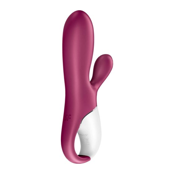 Satisfyer Coniglio Caldo - vibratore riscaldante intelligente con stimolatore clitorideo (rosso)