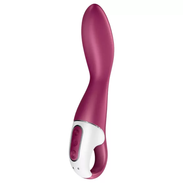 Satisfyer Heated Thrill - vibratore riscaldante intelligente - silicone rosso