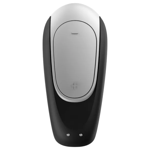 Satisfyer Double Fun - vibratore per coppia smart e impermeabile - nero