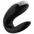 Satisfyer Double Fun - elegante vibratore di coppia intelligente e impermeabile (nero)
