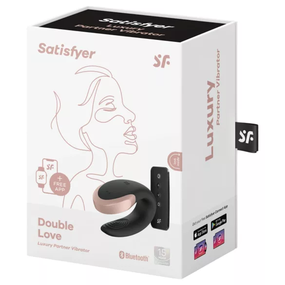 Satisfyer Double Love - vibratore coppia controllo remoto - nero