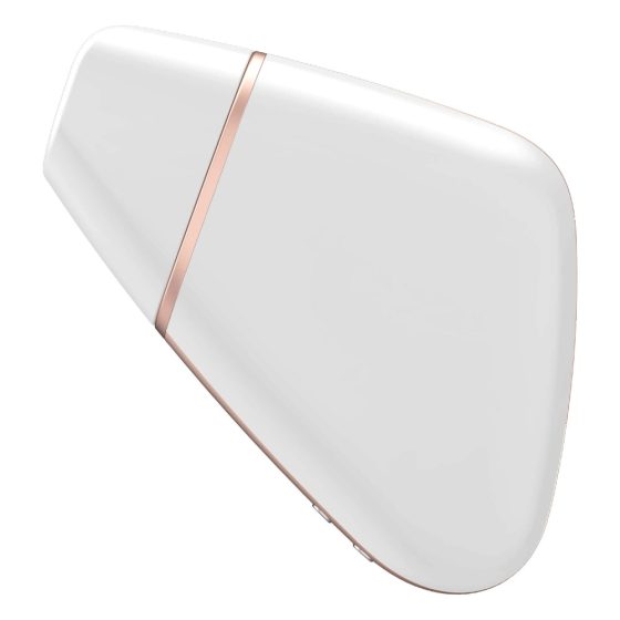 Satisfyer Triangolo dell'Amore - vibratore intelligente e impermeabile per clitoride con onde d'aria (bianco)