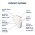 Satisfyer Love Triangle - Stimolatore Clitorideo a Onde d'Aria Intelligente (bianco)