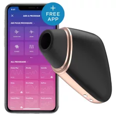  Satisfyer Love Triangle - Stimolatore clitorideo a onde d’aria con app (nero)