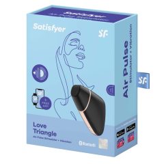   Satisfyer Love Triangle - Vibratore clitorideo intelligente ricaricabile e impermeabile (nero)