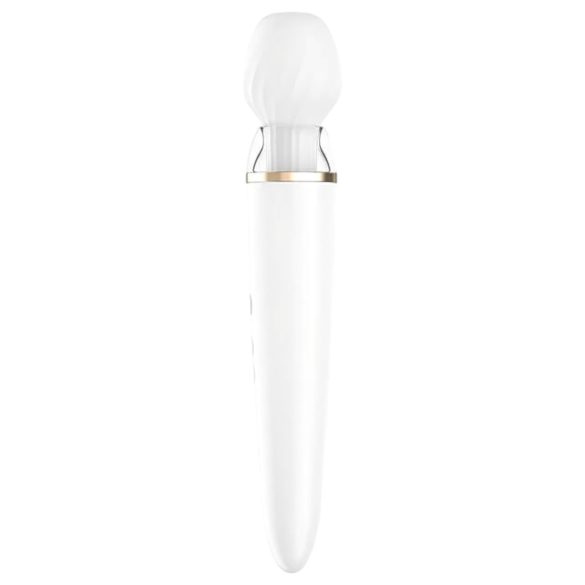 Satisfyer Double Wand-er - massaggiatore vibrante intelligente (bianco)