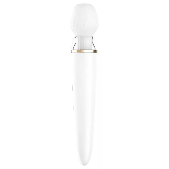 Satisfyer Double Wand-er - massaggiatore vibrante intelligente - bianco