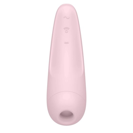 Stimolatore Clitorideo Vibrante e Impermeabile Satisfyer Curvy 2+ con Controllo Smartphone (Rosa)