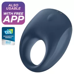   Satisfyer Strong One - anello vibrante per pene con controllo tramite app, per uomini (blu)